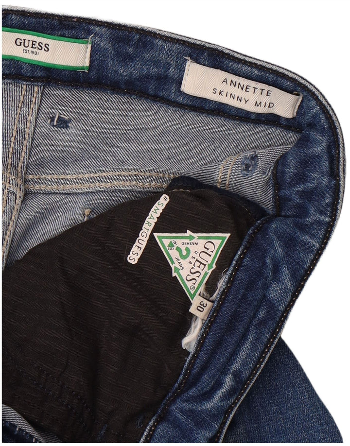 GUESS Womens Annette Skinny Jeans W30 L29 Blue