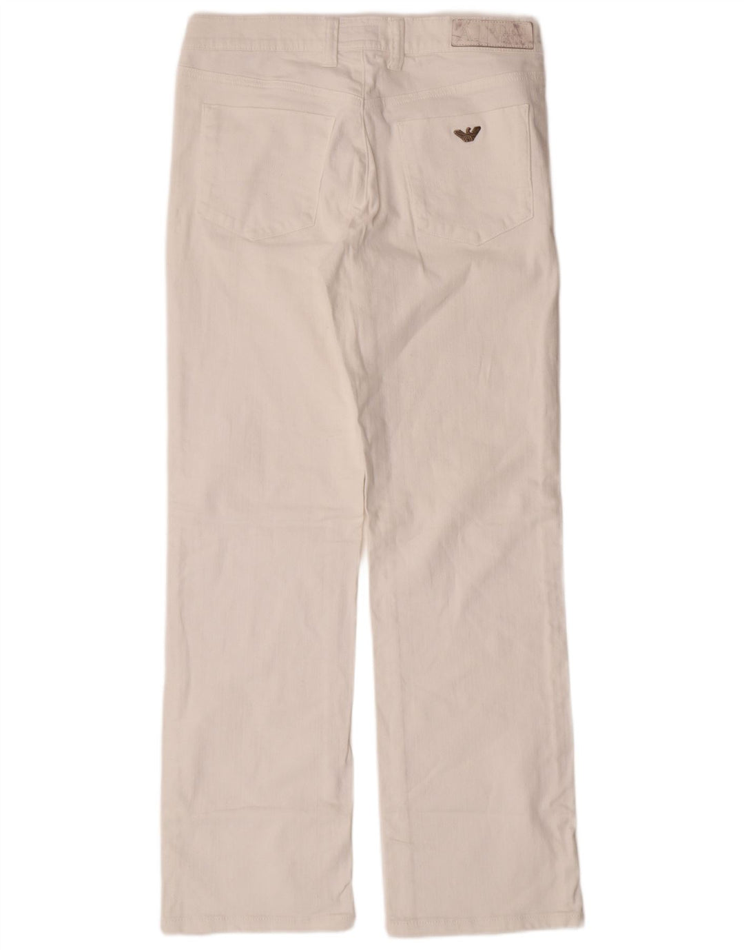 Armani Femme Jean Droit Regular W29 L30 Coton Blanc