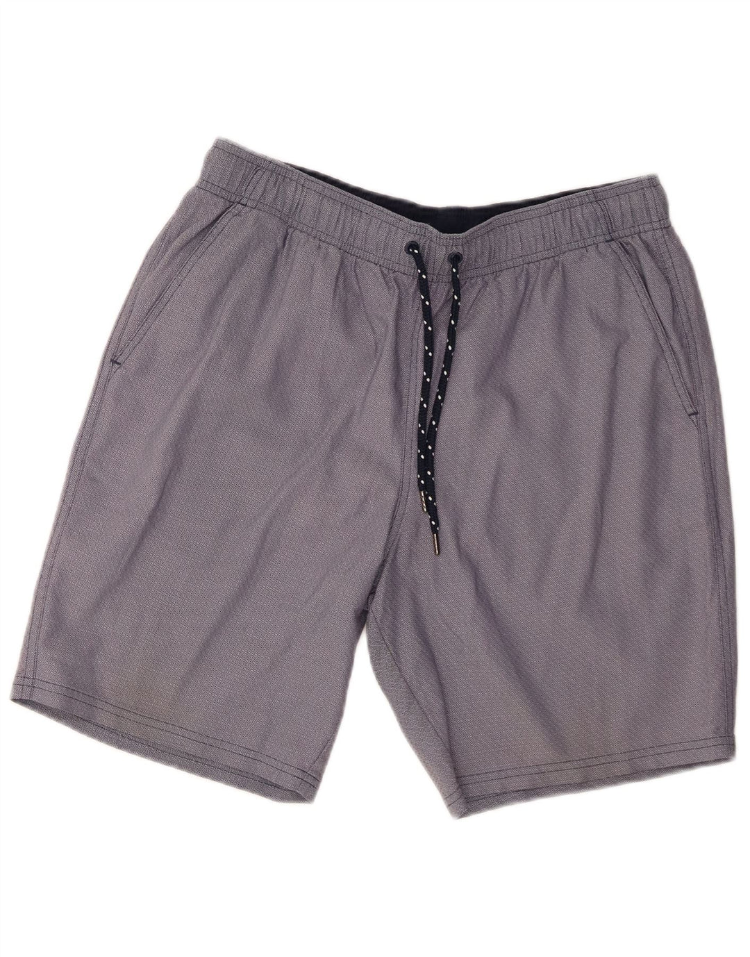 Marks & Spencer Short de Sport Homme Bleu Marine Moyen Coton Géométrique