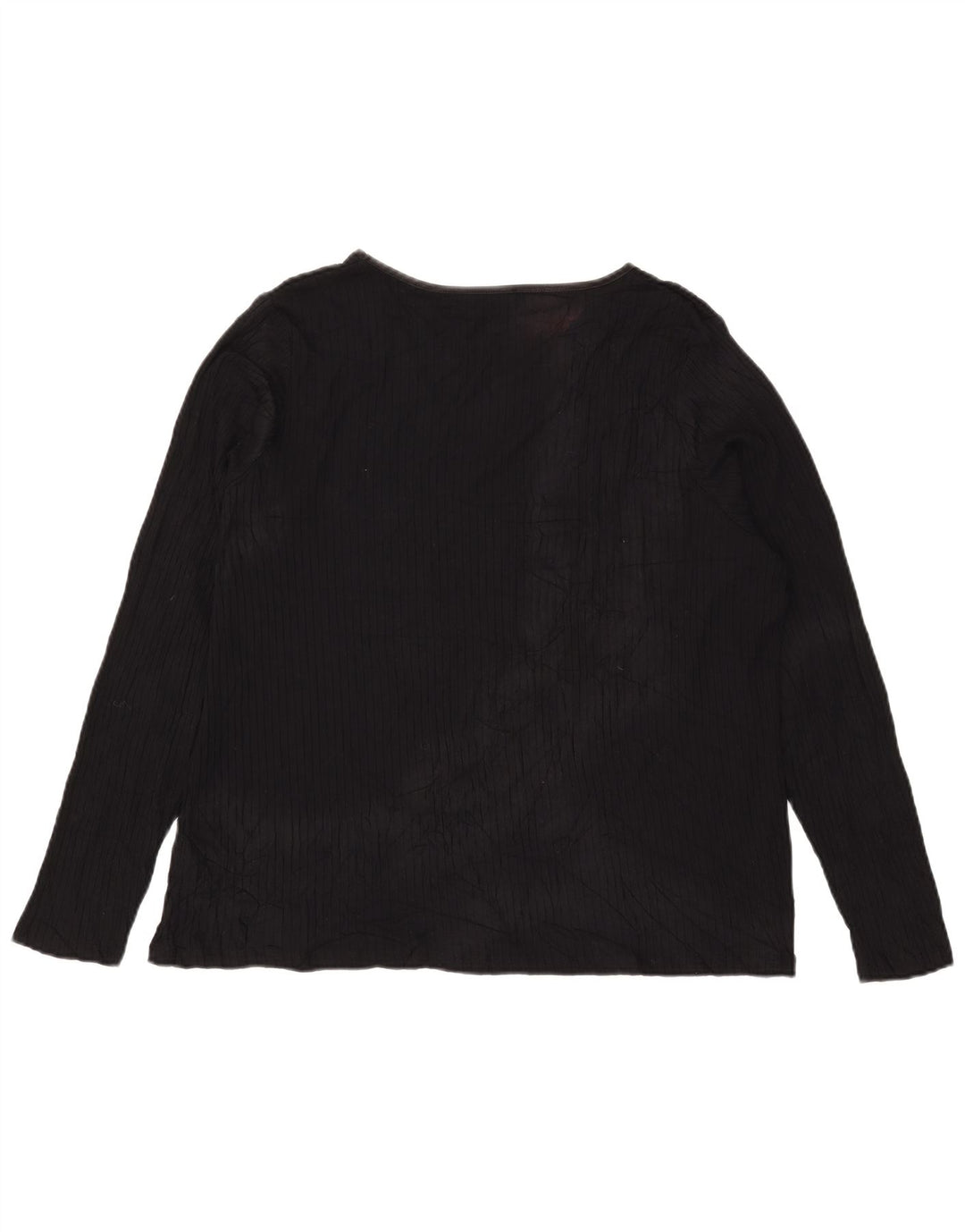 Marks & Spencer Haut à manches longues pour femme UK 24 4XL Noir Viscose