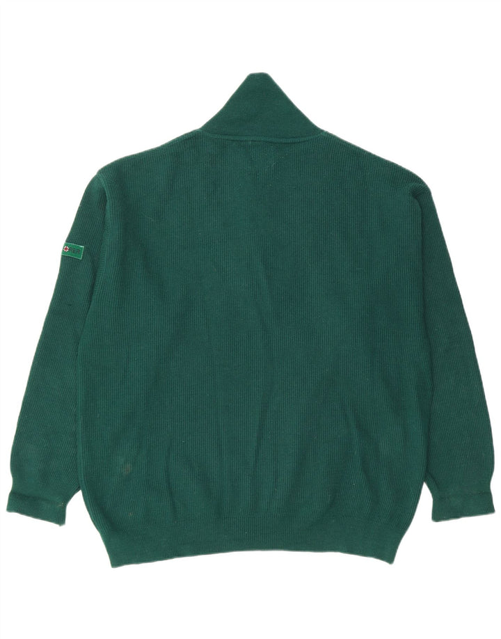 Explorer Pull Col Châle Homme XL Laine Verte