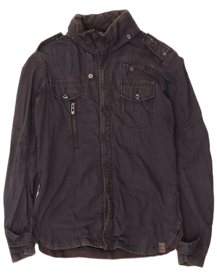 G-Star Homme Veste Militaire Petit Bleu Marine Coton