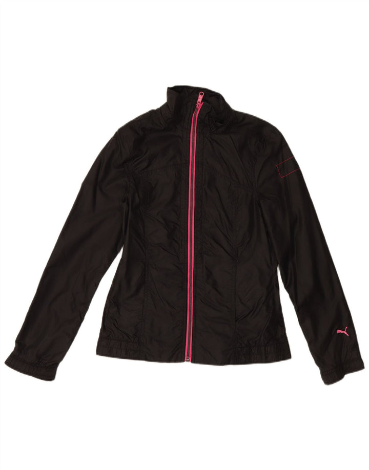 PUMA Veste Bomber Femme UK 8 Petit Noir Polyester