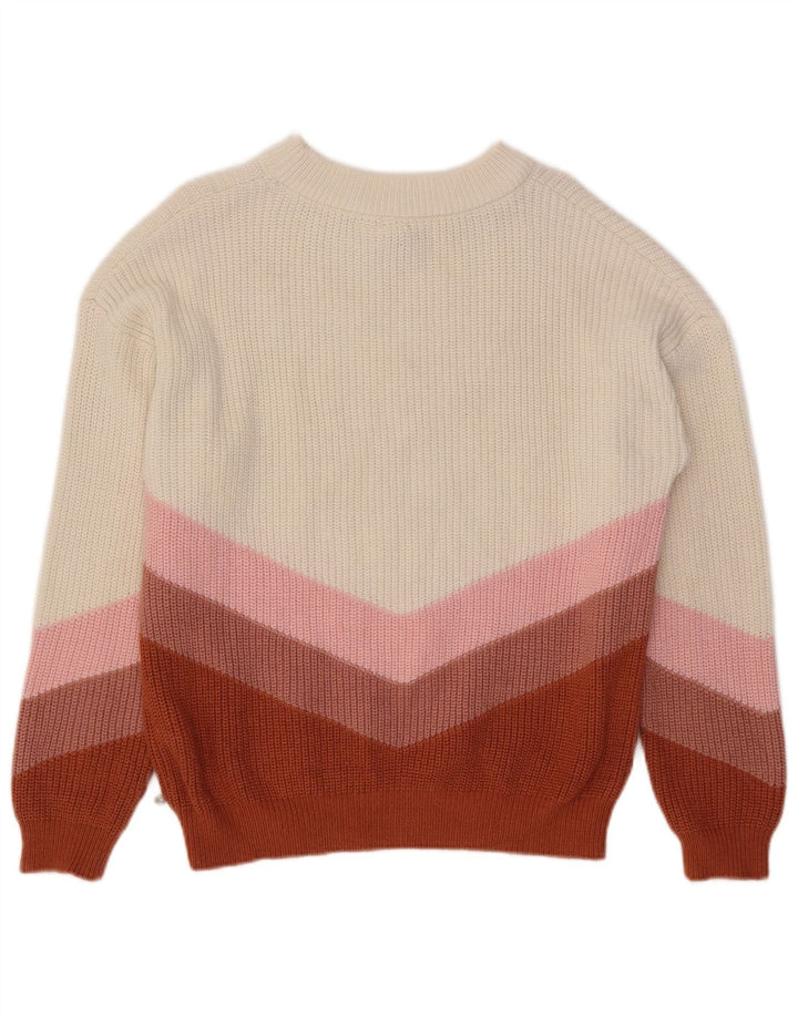 Roxy Pull à col bateau pour femme UK 14 Medium Multicolore Colourblock