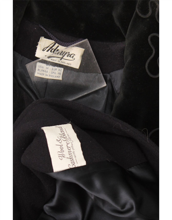 Admyra Manteau surdimensionné pour femme UK 18 XL Bleu marine en laine