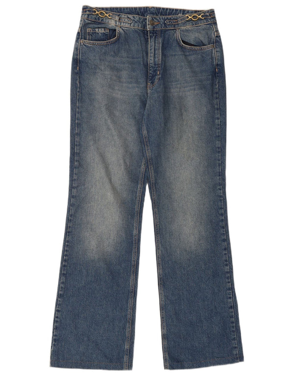 Massimo Dutti Jean bootcut taille haute pour femme EU 40 Medium W30 L31 Bleu
