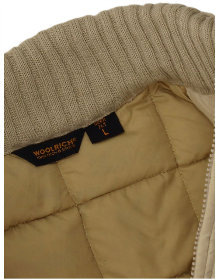 Woolrich Veste matelassée pour femme UK 14 Large Beige