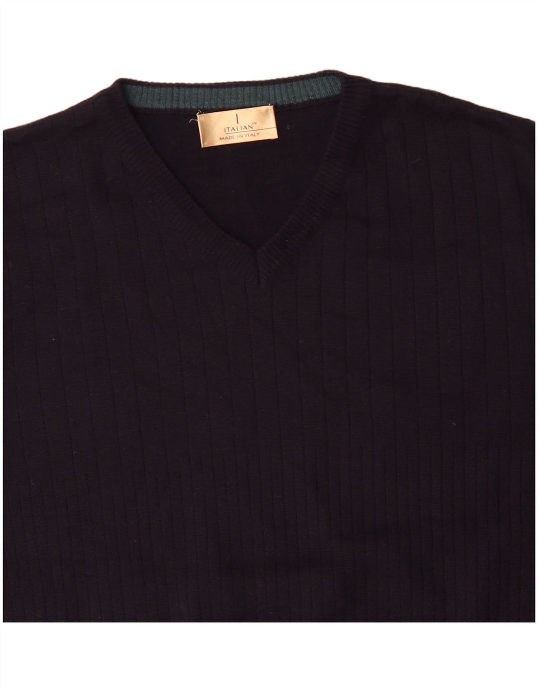 Marks & Spencer Pull col V pour homme en acrylique bleu marine Taille L