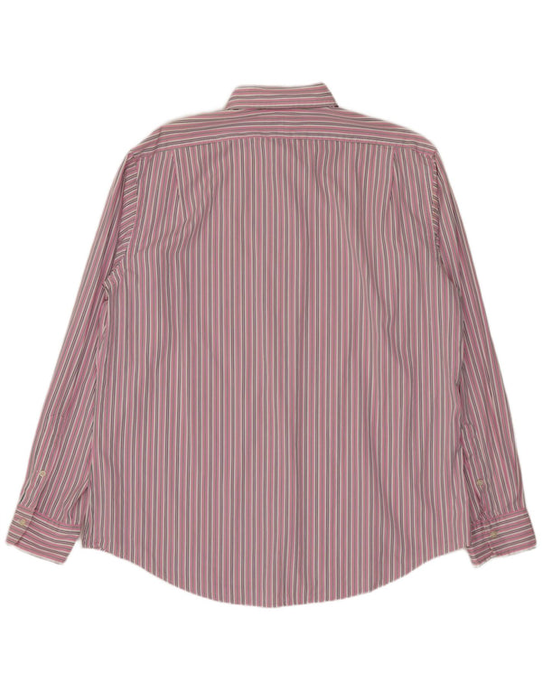 Polo Ralph Lauren Chemise Stanton Custom Fit XL en coton rayé rose pour homme