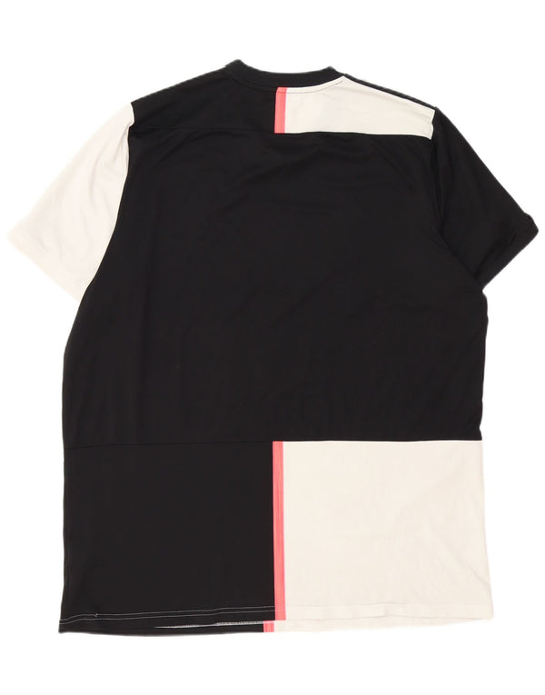 Adidas T-shirt graphique Juventus pour homme 2XL en polyester color block noir