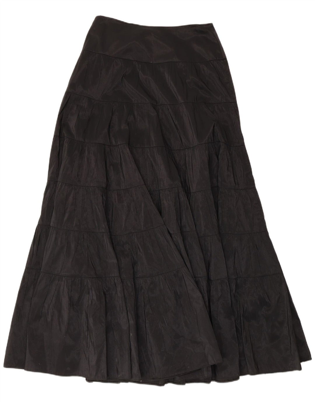 Murek Femme Maxi Taille Haute Jupe Étagée W30 Moyen Noir
