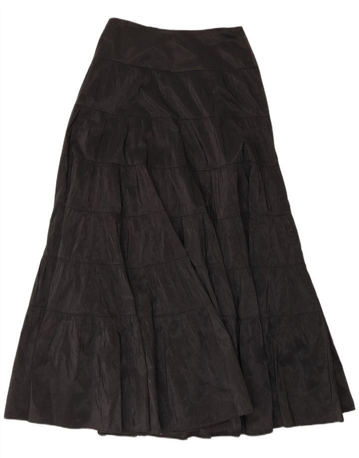 Murek Femme Maxi Taille Haute Jupe Étagée W30 Moyen Noir