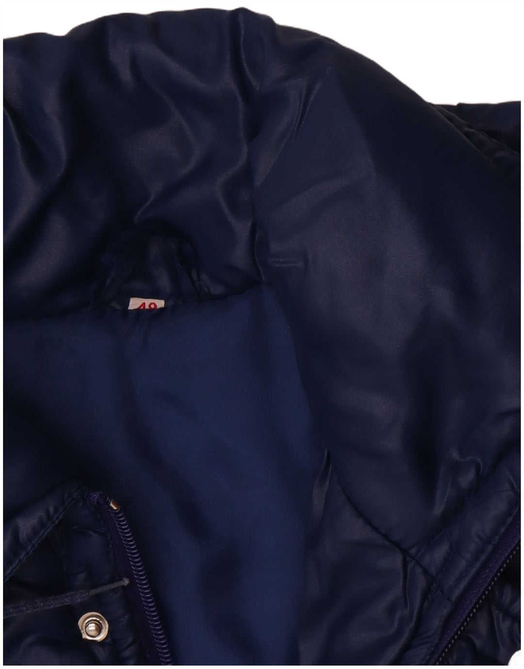 veste matelassée à capuche vintage pour homme IT 48 Polyamide bleu marine moyen