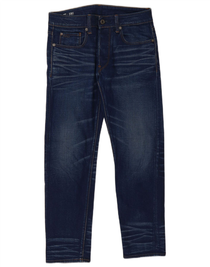 G-STAR Femme 3301 Jean Slim W28 L28 Bleu Coton