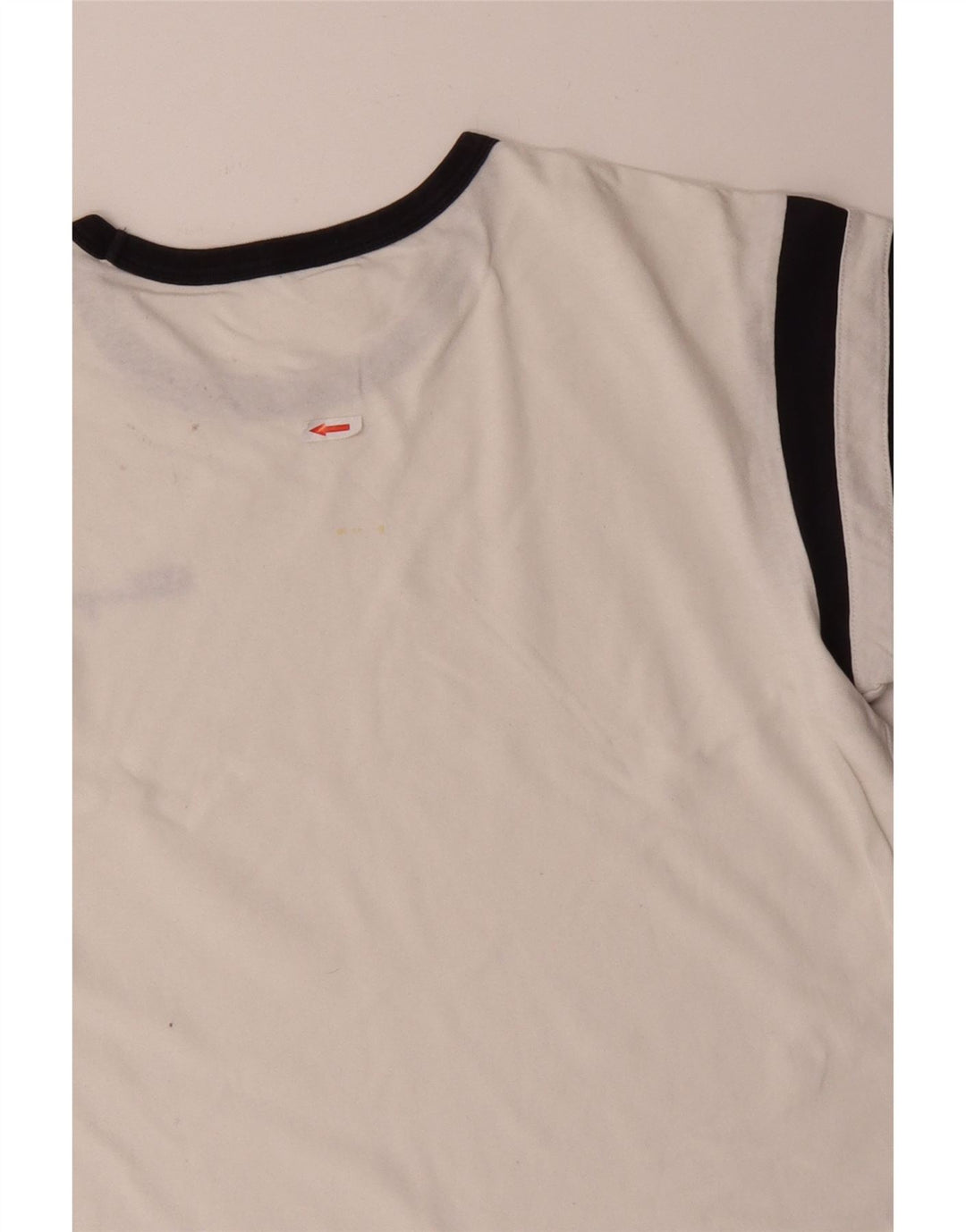 CHAMPION T-Shirt Homme Blanc Moyen Coton Colorblock