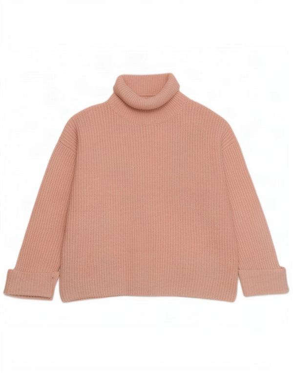 Marks & Spencer Pull surdimensionné à col roulé pour femme UK 14 Rose moyen