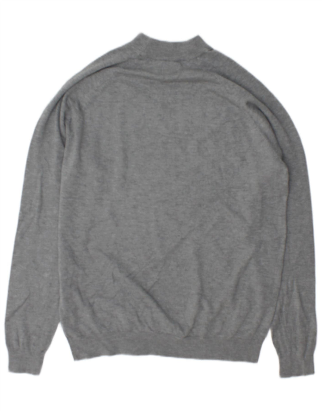 Zara Pull Col Roulé Homme Gris Moyen Viscose