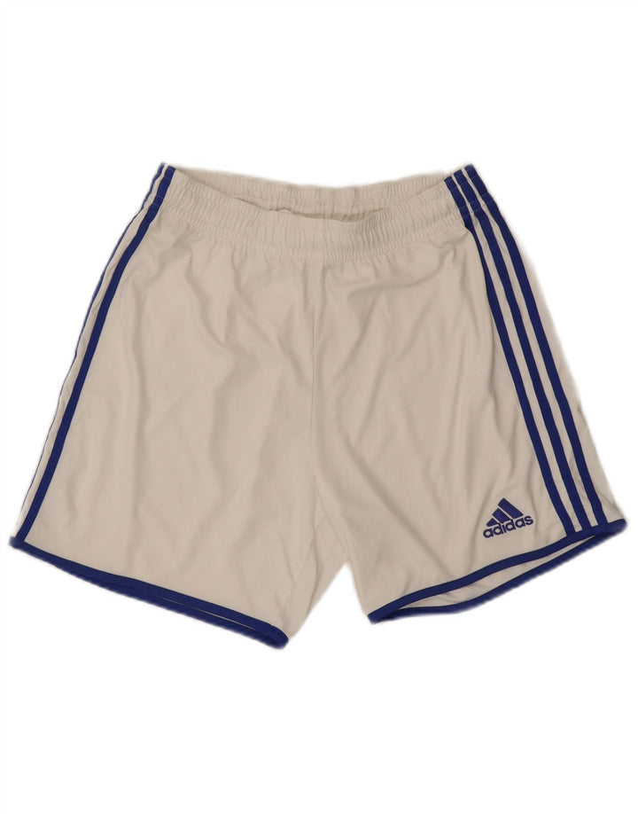 Adidas Short de sport Climalite Homme Blanc Moyen Polyester