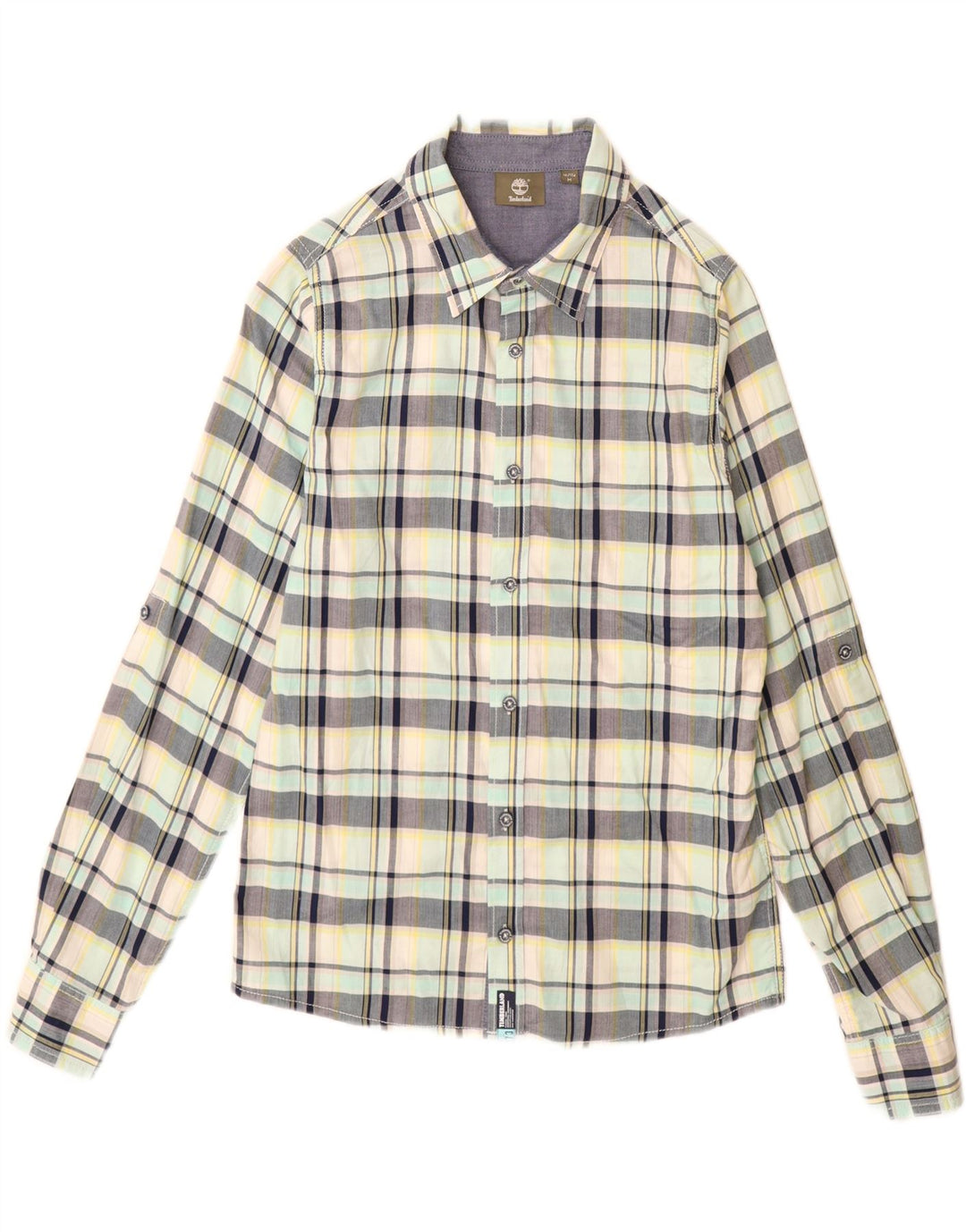 TIMBERLAND Chemise Flanelle Garçon 15-16 ans Carreaux Multicolores Moyens
