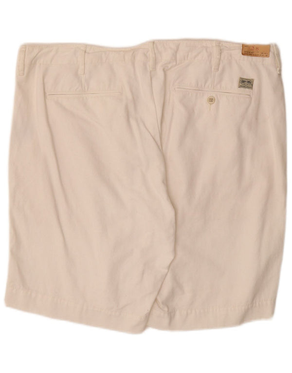 Ralph Lauren Mens Chino Shorts W38 XL Off White Cotton