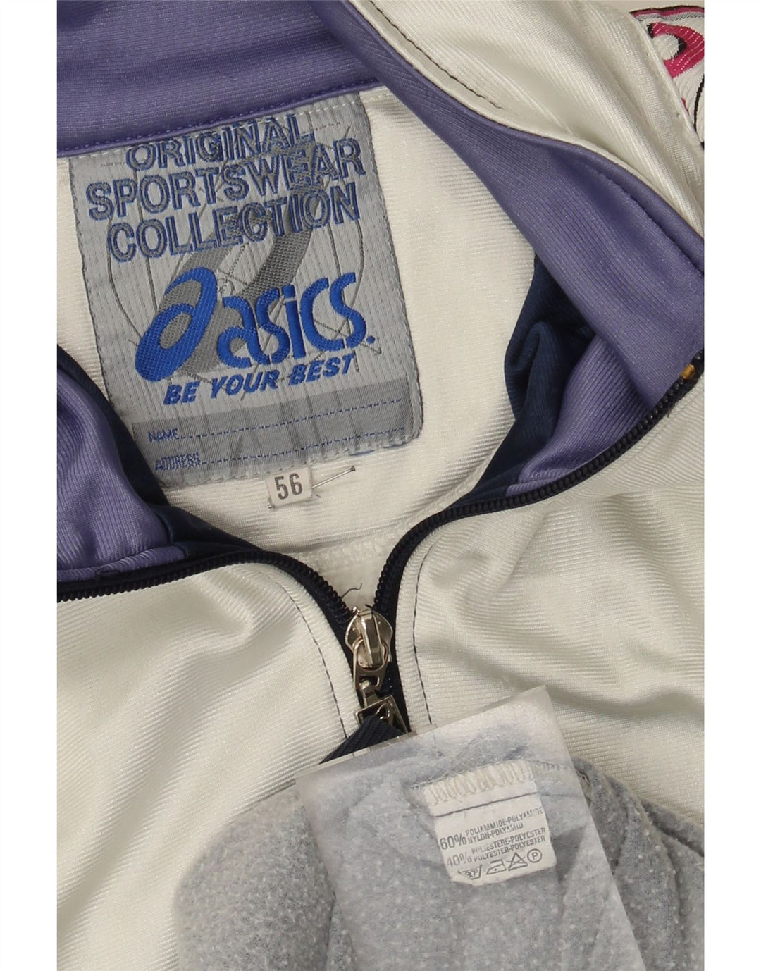 Asics Veste de Survêtement Graphique Homme IT 56 XL Bleu Colorblock Polyamide