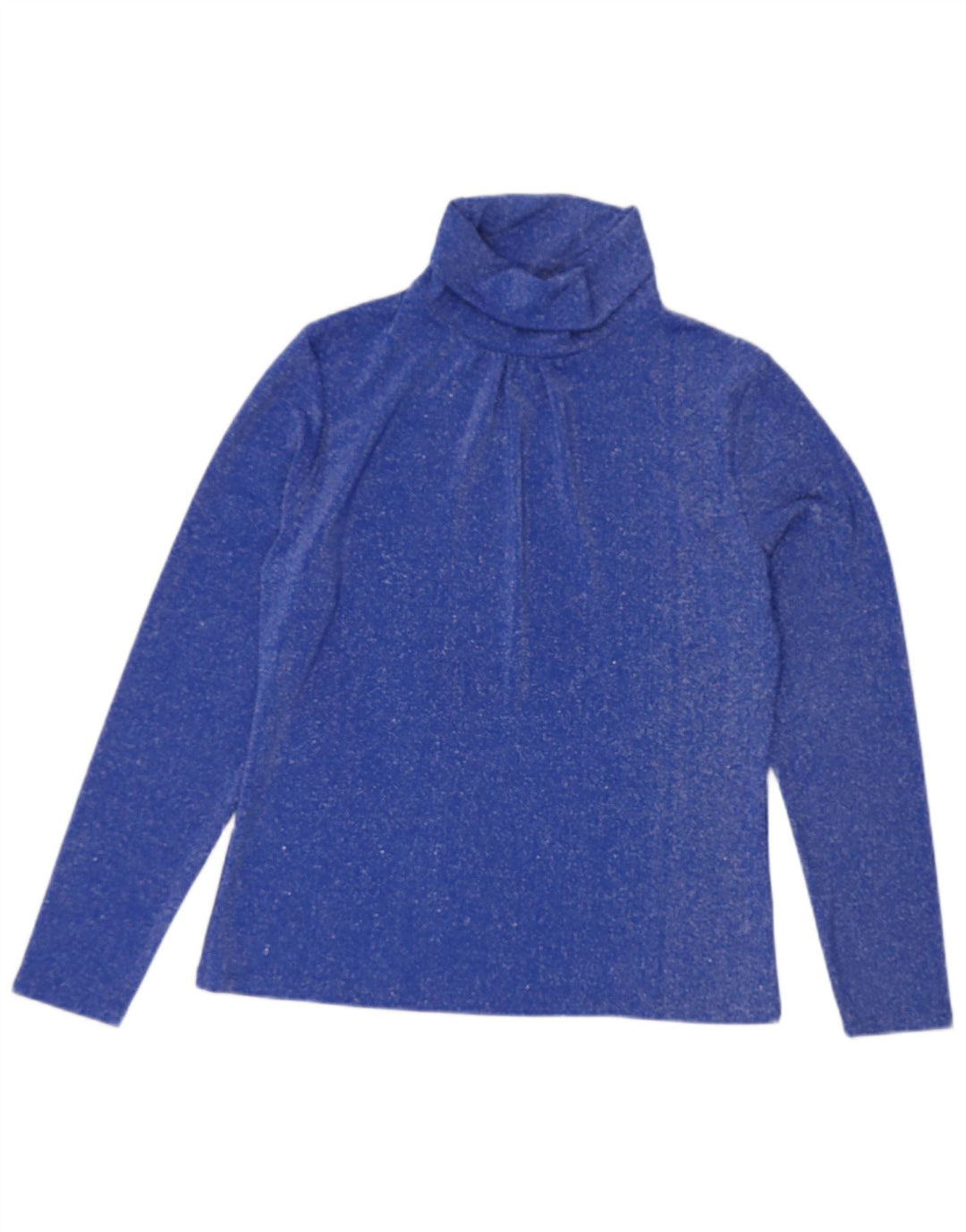 PACO BOUTIQUE Womens Top Long Sleeve UK 10 Small  Blue Nylon