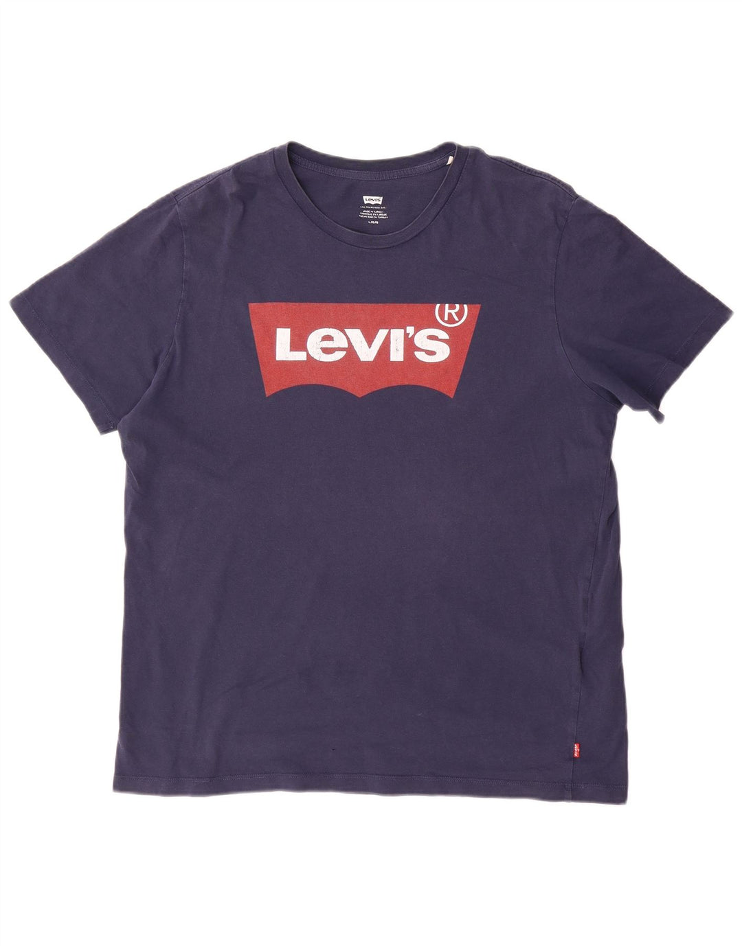 T-shirt graphique pour homme Levi's Taille Large Bleu Marine Coton