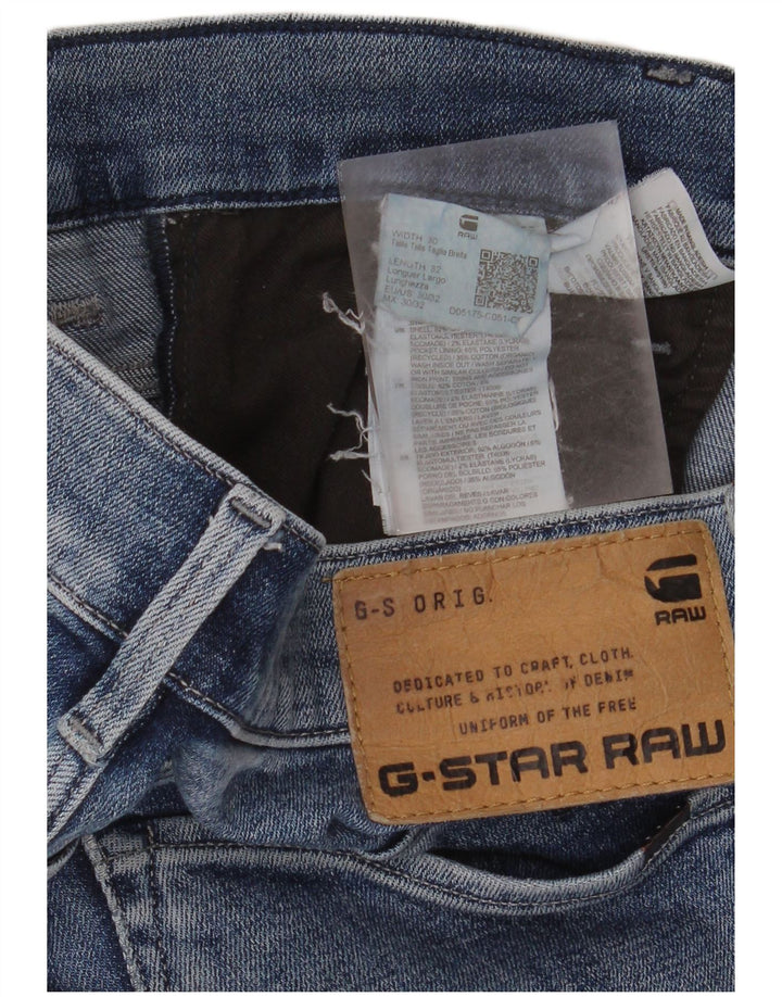 G-STAR Femme 3301 Jean Skinny W30 L32 Bleu Coton