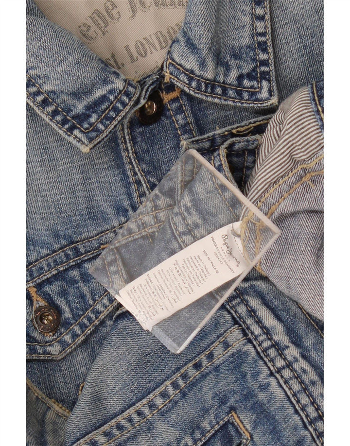 PEPE JEANS Veste en jean garçon 9-10 ans Bleu Coton
