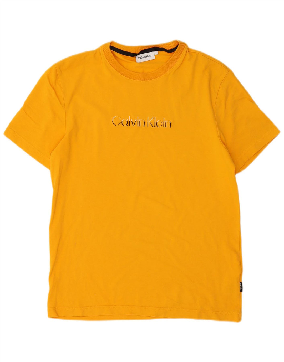Calvin Klein T-Shirt Homme Petit Orange Coton