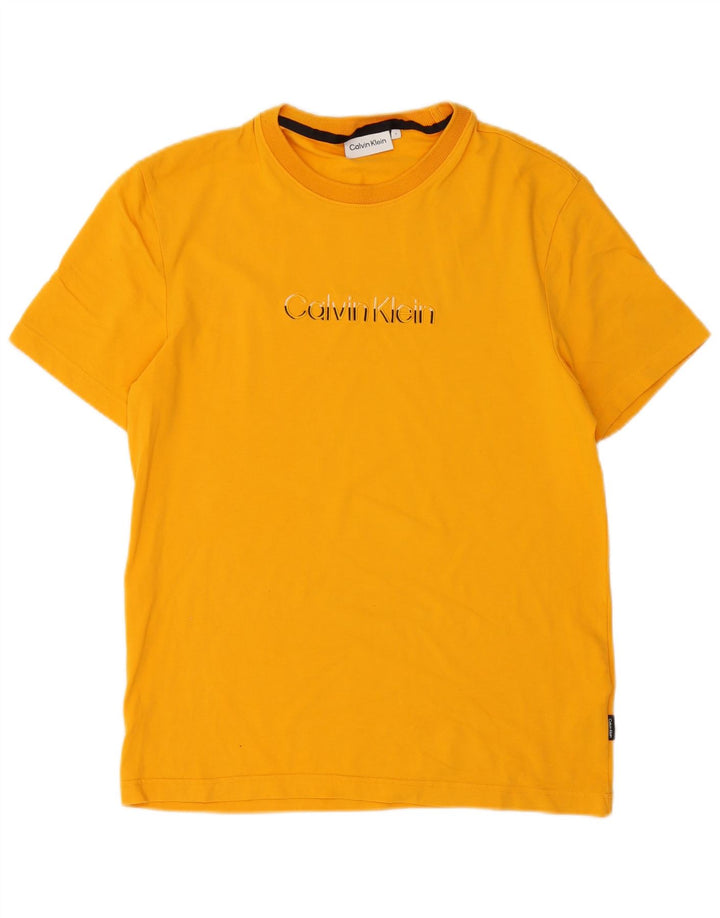 Calvin Klein T-Shirt Homme Petit Orange Coton