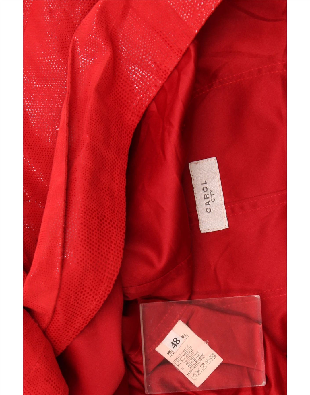 Carol Veste Blazer Poncho Femme UK 18 XL Rouge à Pois Polyester