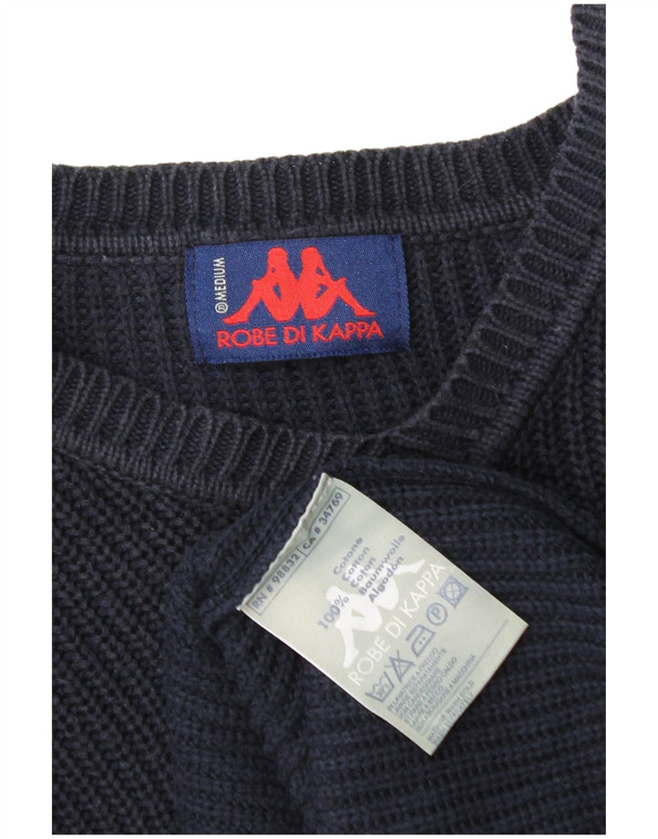 Kappa Pull col V Homme Bleu Marine Moyen Coton