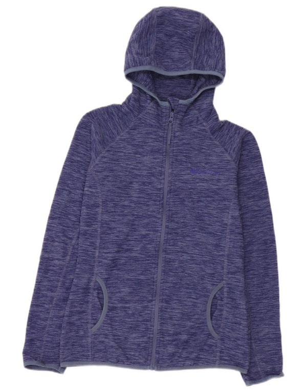 Mountain Warehouse Veste polaire à capuche pour femme UK 8 Small Bleu moucheté