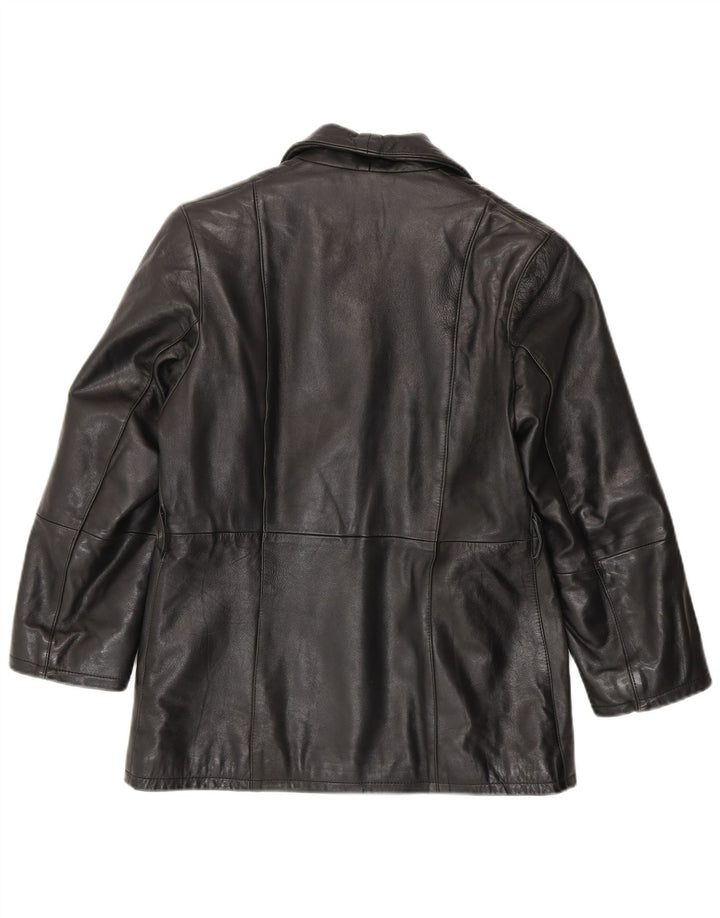 Arianna Veste en cuir pour femme IT 42 Cuir noir moyen