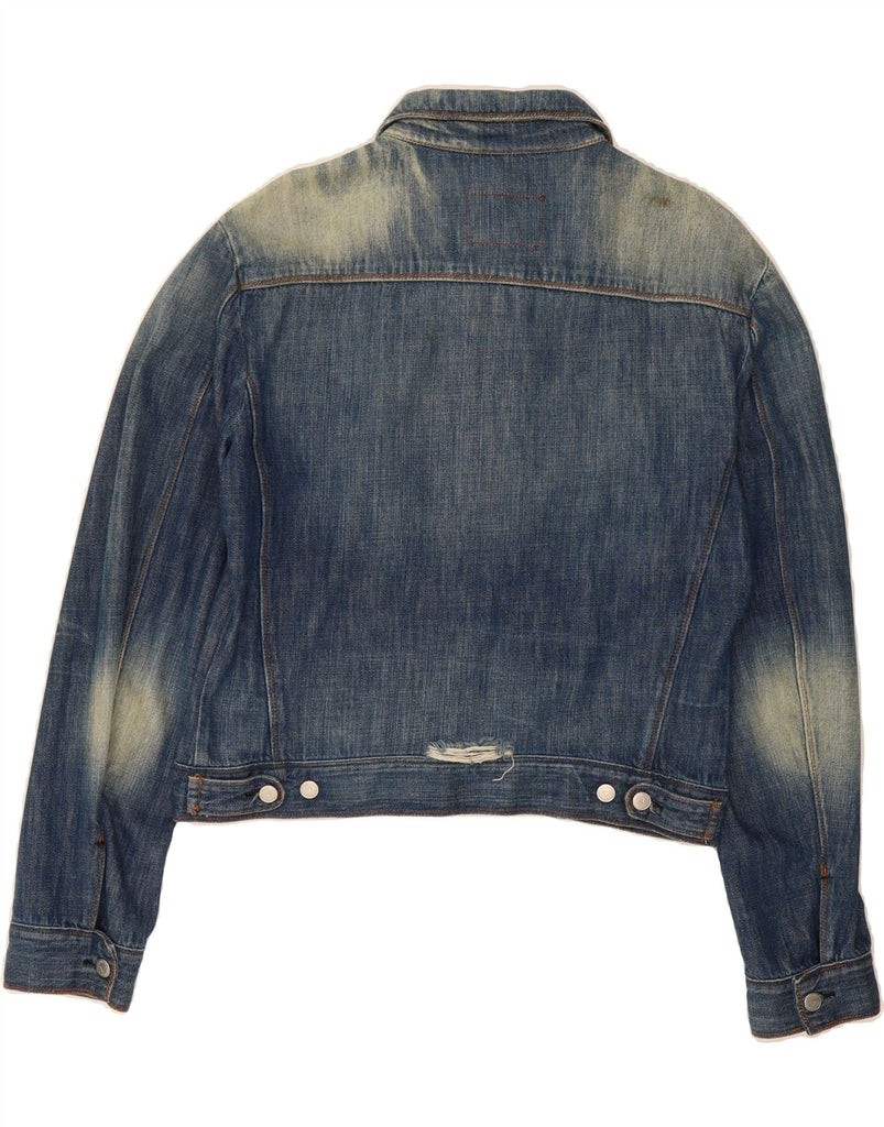 FIORUCCI Womens Denim Jacket UK 20 2XL Blue Cotton Vintage Fiorucci and Second-Hand Fiorucci from Messina Hembry 