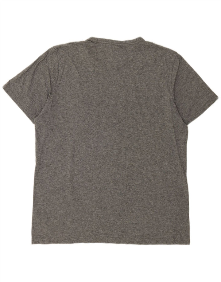 Puma T-Shirt Graphique Homme Large Gris Moucheté Coton