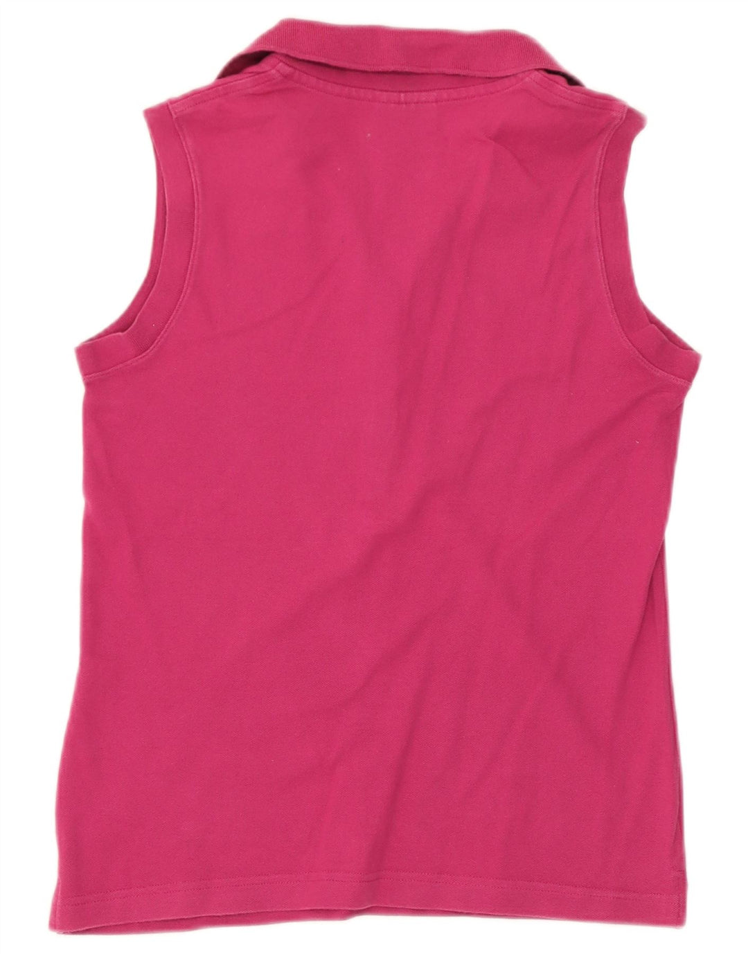 Lacoste Polo sans manches femme taille 38 coton rose moyen