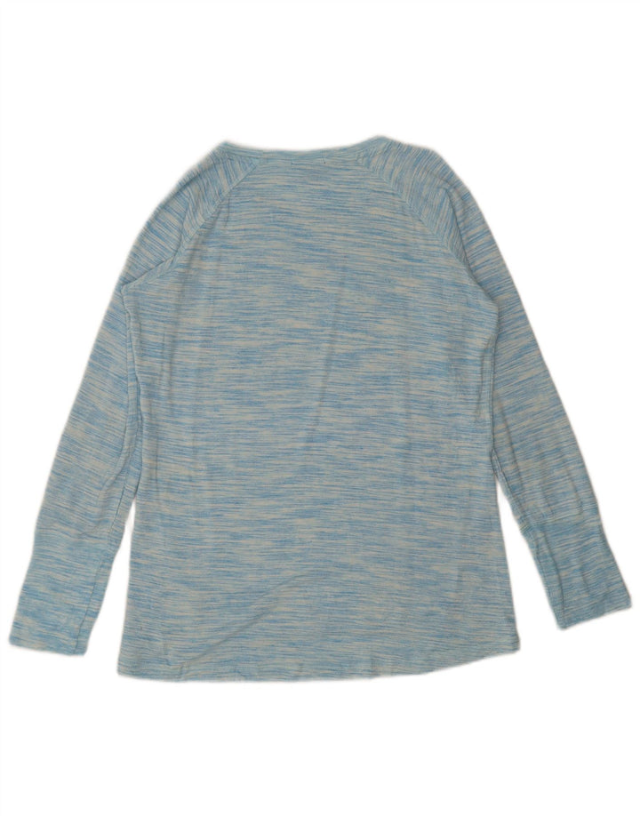 Champion Haut à manches longues pour femme UK 44 Bleu moyen Rayonne mouchetée