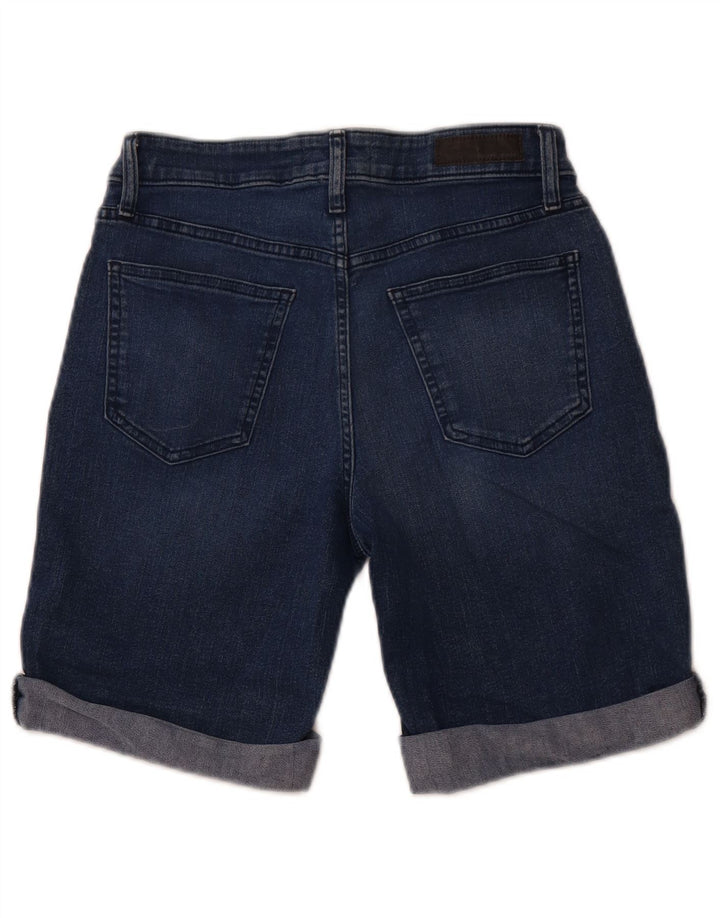 DKNY Short en jean pour femme US 8 Medium W28 Bleu marine en coton