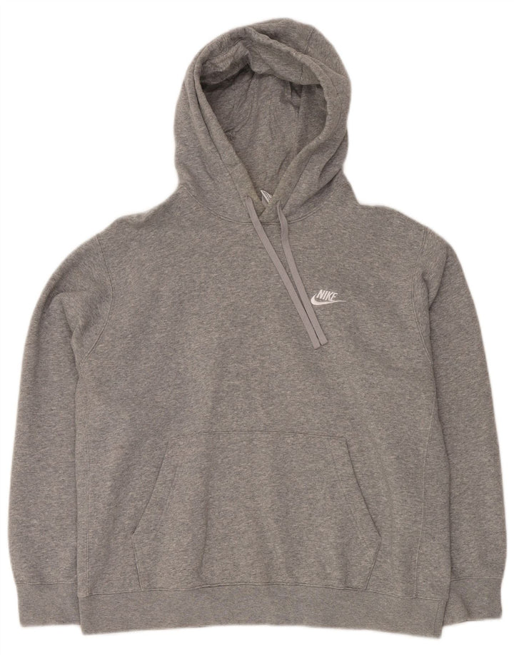 NIKE Pull à capuche pour homme en coton gris Large