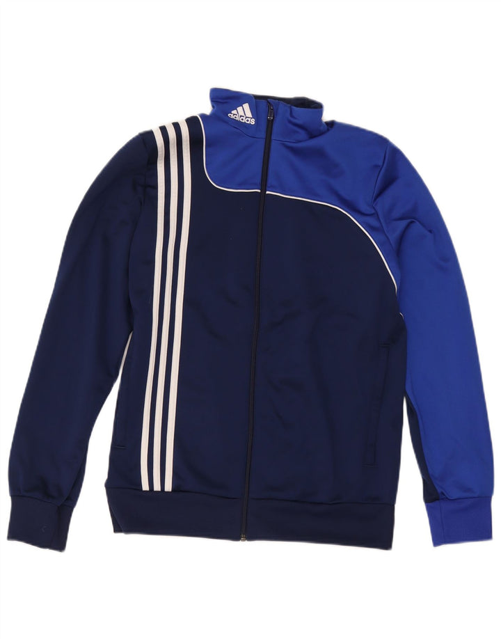 Adidas Veste de Survêtement Garçon 15-16 Ans Bleu Marine Colourblock