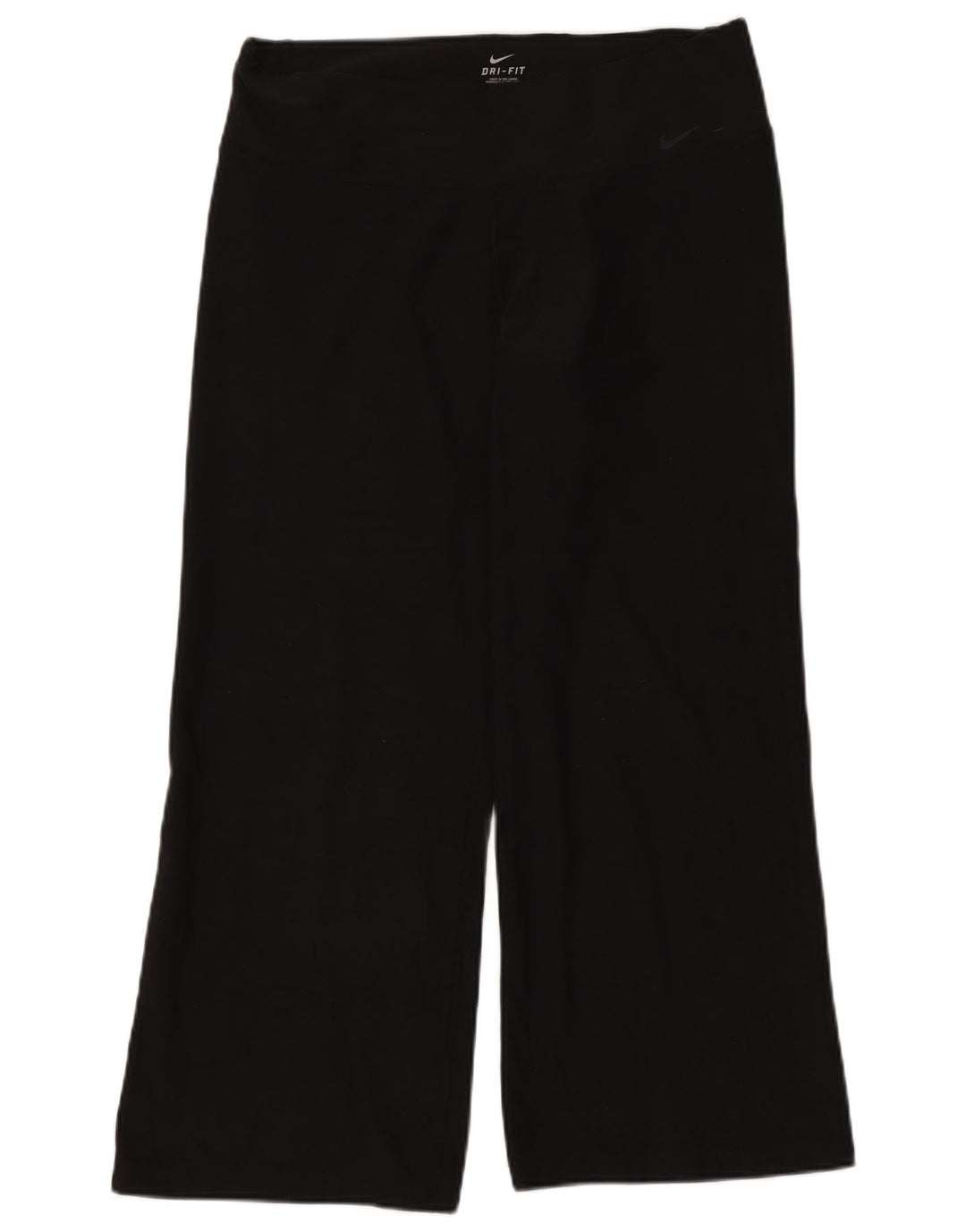NIKE Pantalon de survêtement Dri Fit pour femme UK 16 Large Noir Polyester