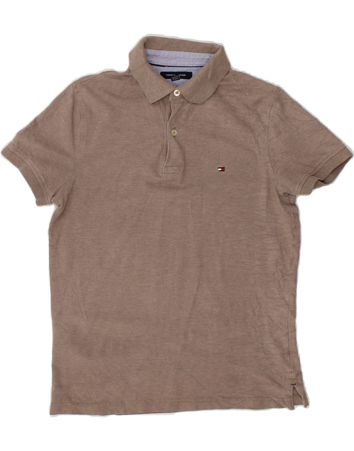 TOMMY HILFIGER Mens Polo Shirt Small Grey Vintage Tommy Hilfiger and Second-Hand Tommy Hilfiger from Messina Hembry 