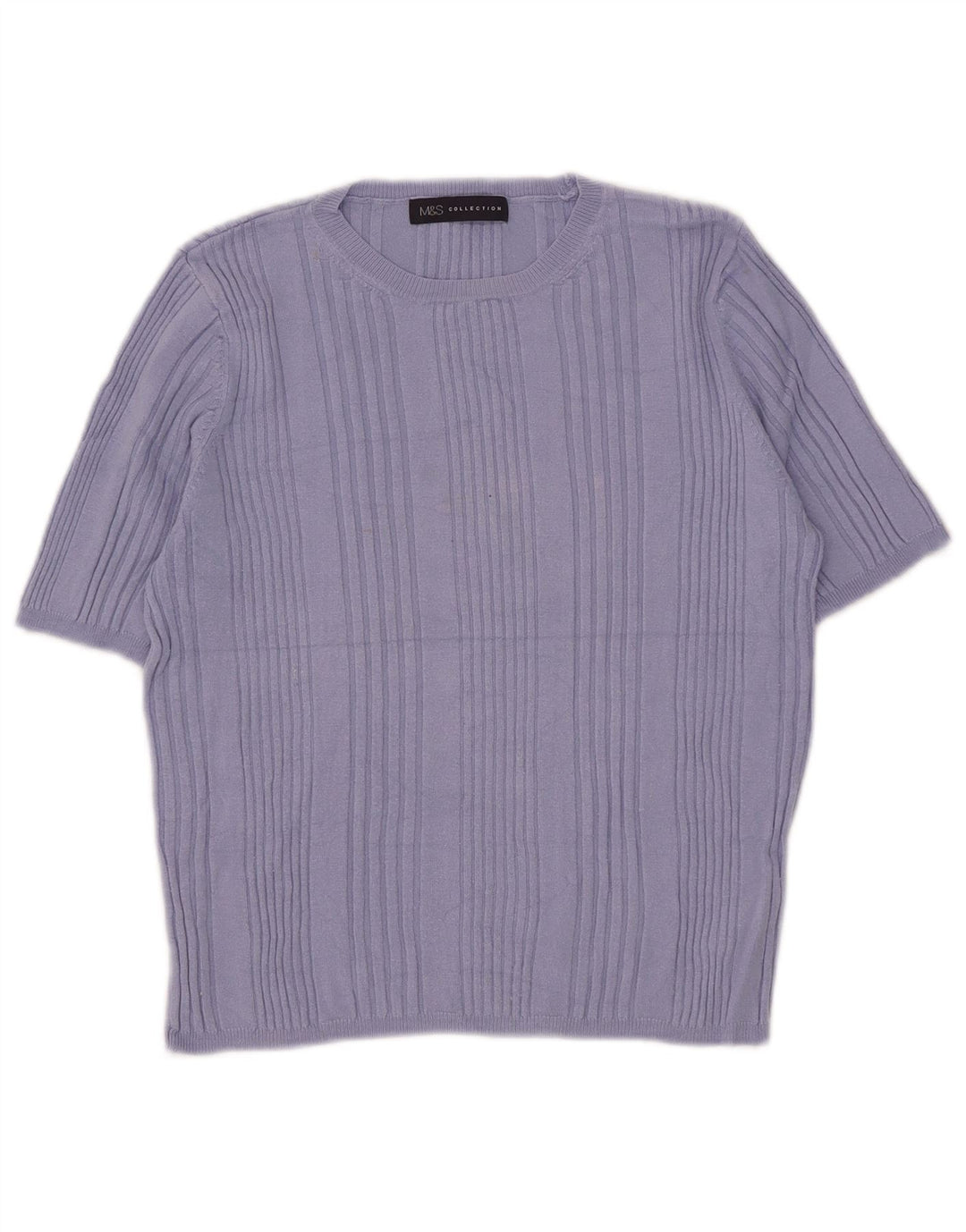 Marks & Spencer Pull à manches courtes et col rond pour femme UK 14 Medium B
