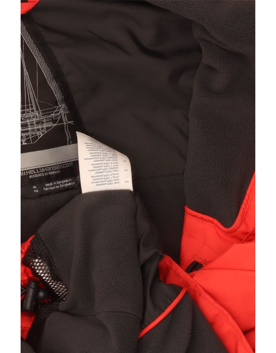 Helly Hansen Veste coupe-vent graphique pour garçon 13-14 ans XL Rouge Polyester