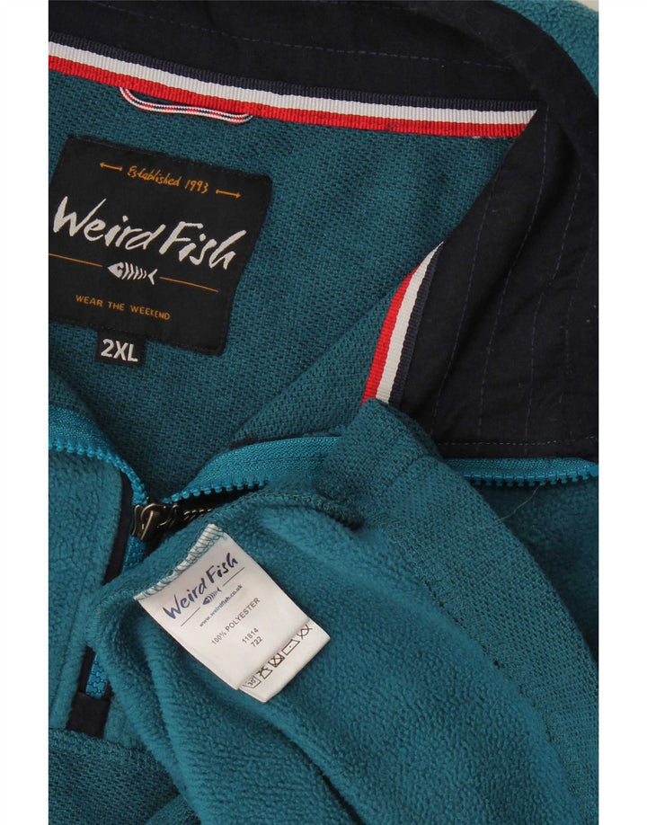 Weird Fish Pull Polaire Homme 2XL Bleu Polyester