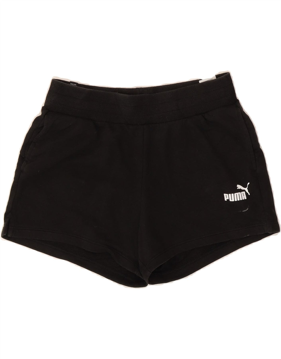 PUMA Womens Sport Shorts UK 14 Medium  Black Cotton Vintage Puma and Second-Hand Puma from Messina Hembry 