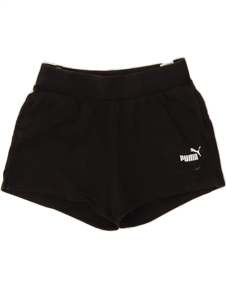 PUMA Womens Sport Shorts UK 14 Medium  Black Cotton Vintage Puma and Second-Hand Puma from Messina Hembry 
