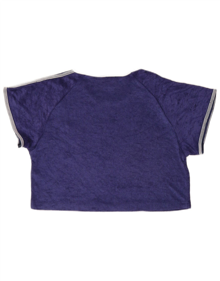 Blu Nauta Femme Crop Top IT 46 Grand Bleu Coton